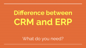 difference between erp and crm